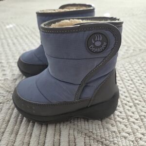 BearPaw Kids' Slate Blue Winter Pull-On Boots